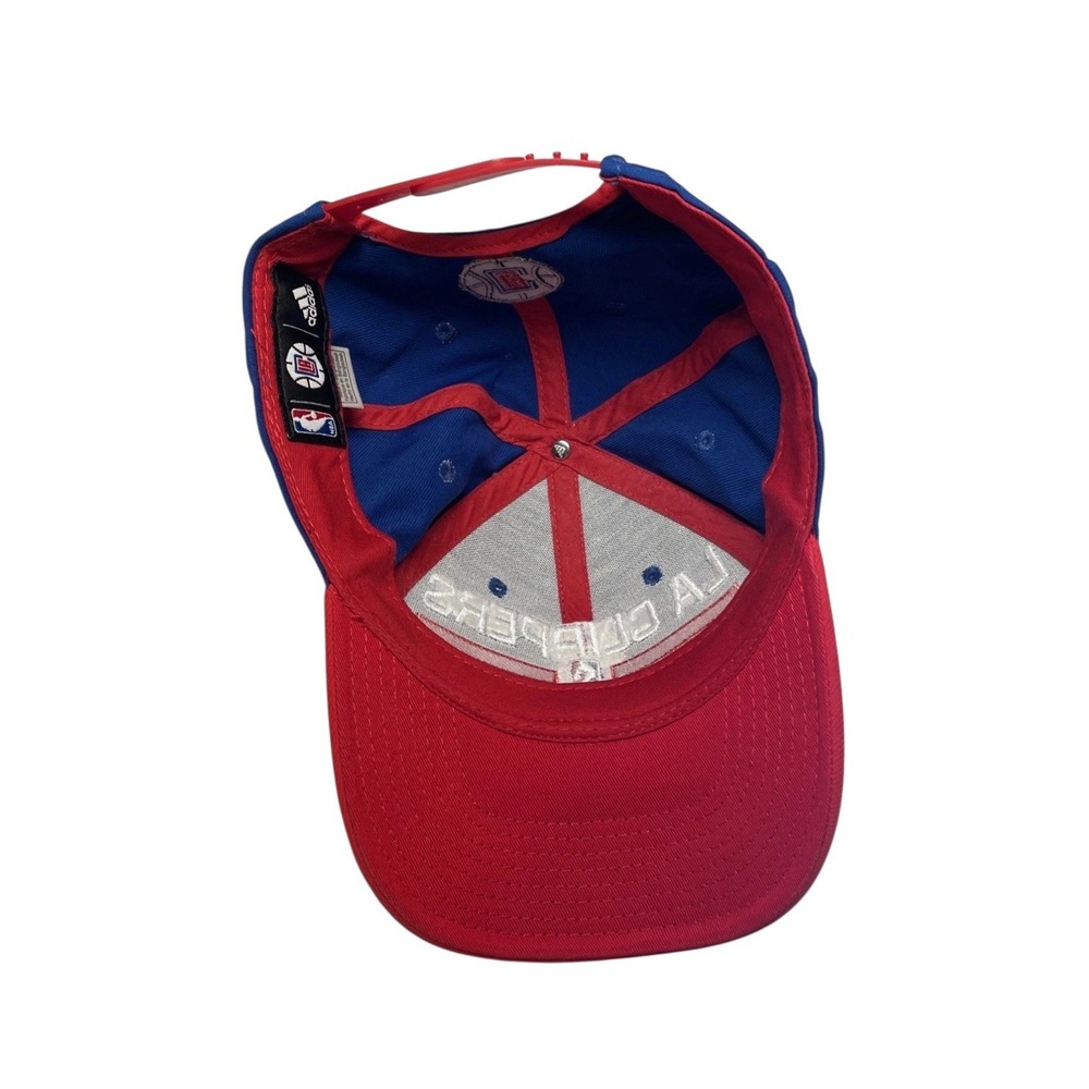 LA Clippers Adidas NBA Snapback Hat Cap Basketball Red Blue Adjustable Trucker - Picture 6 of 9
